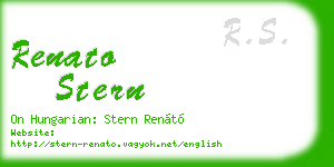 renato stern business card
